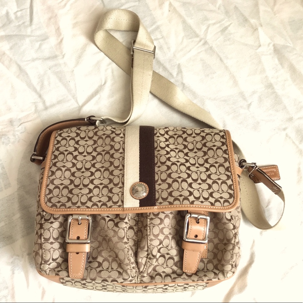 COACH Signature Voyager CrossBody Bag